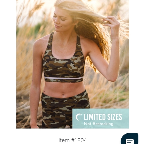 Zyia Green Camo Reflective Bra - Picture 4 of 5